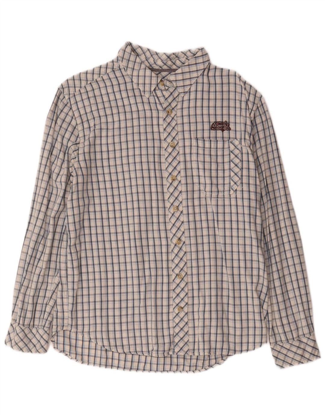 Ανδρικό πουκάμισο Weird Fish Large White Check Cotton