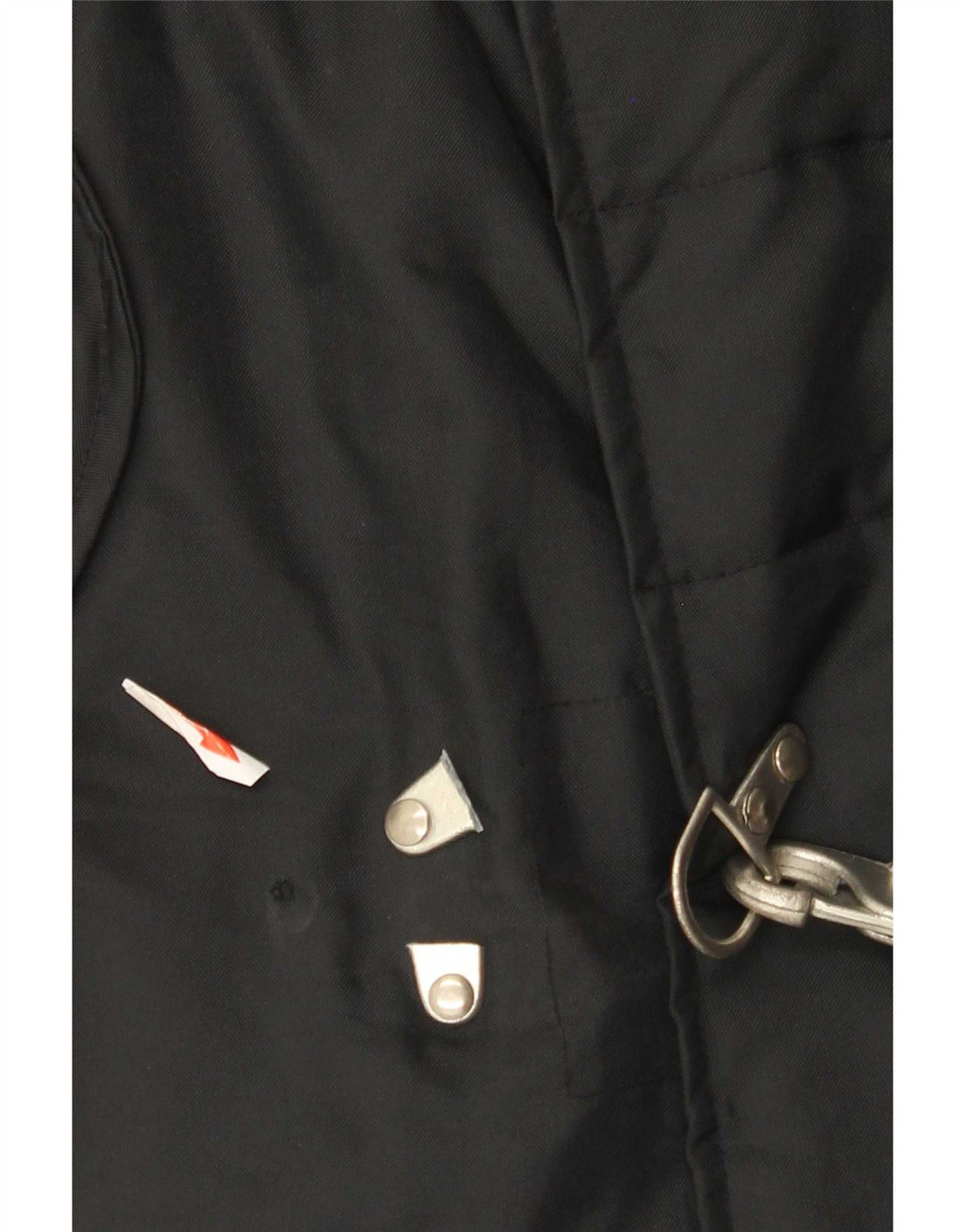 Vintage Ανδρικό Duffle Jacket UK 40 Large Black Nylon