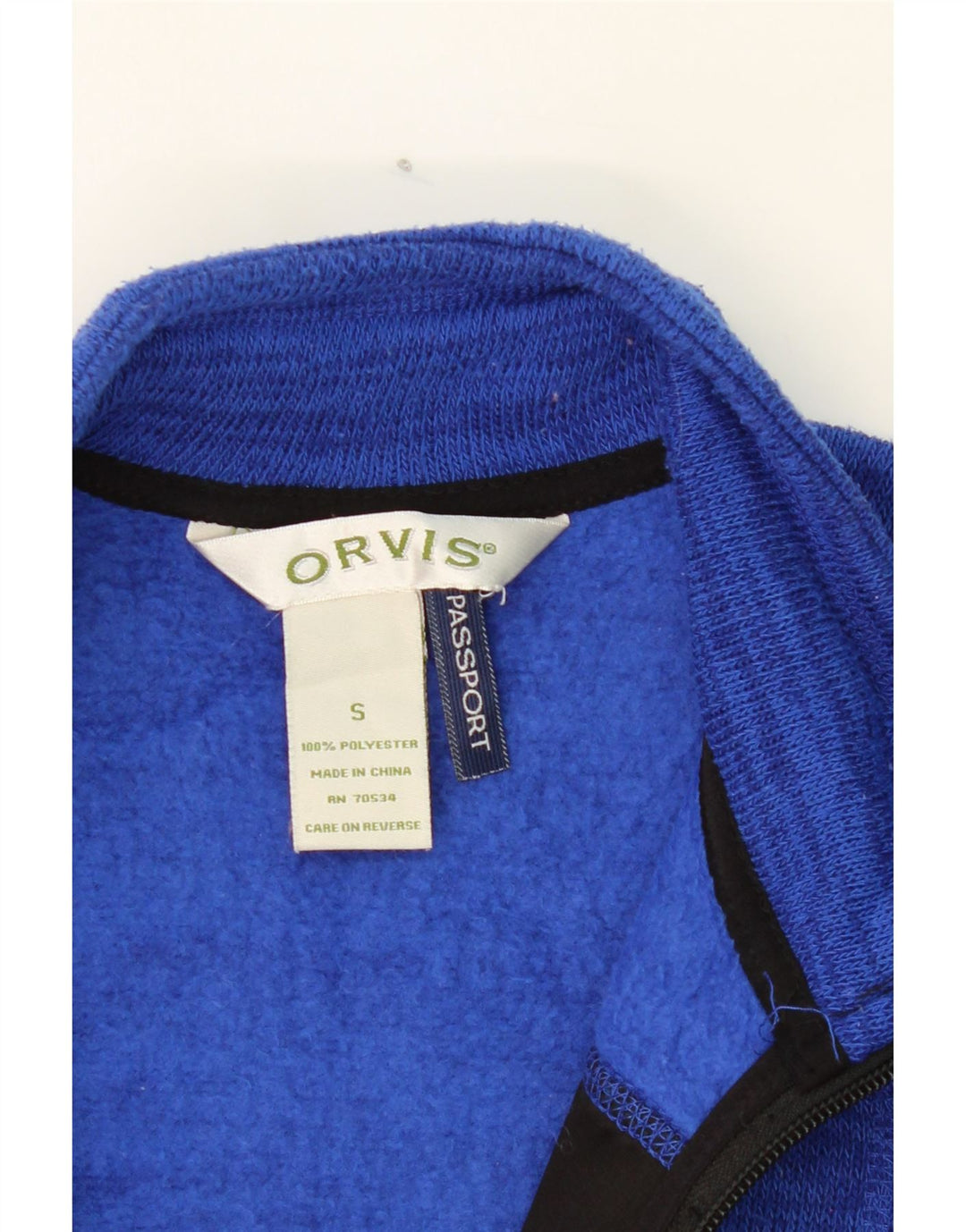 ORVIS Womens Fleece Gilet UK 10 Small Blue Flecked Polyester Vintage Orvis and Second-Hand Orvis from Messina Hembry 