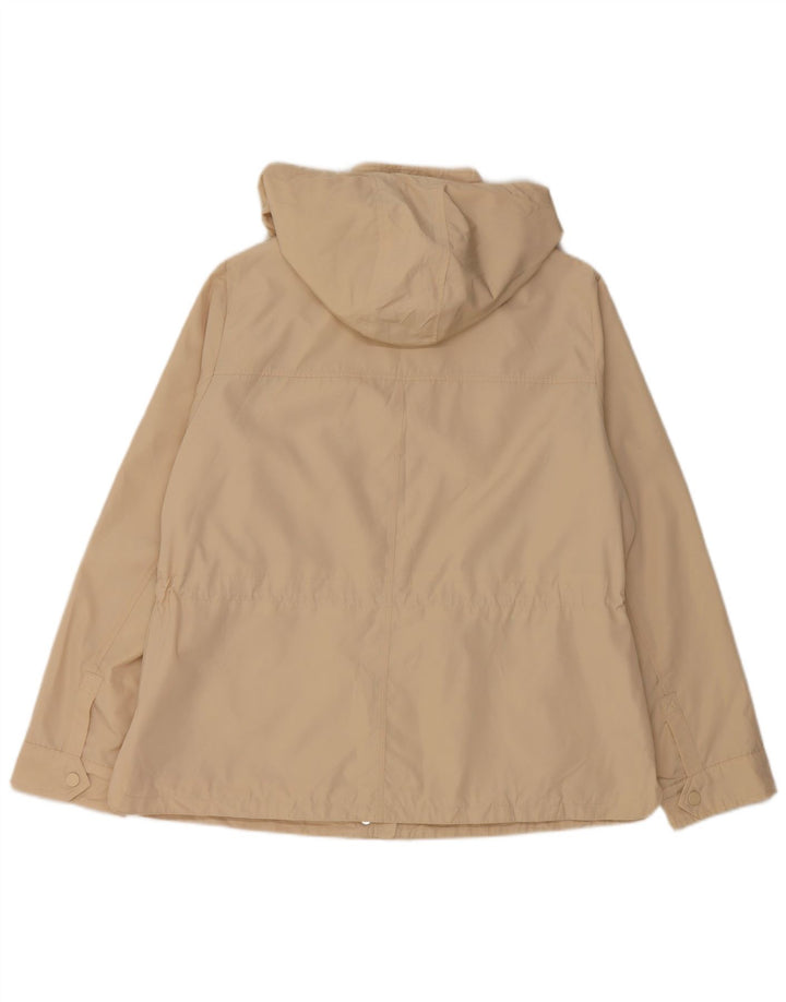 Marks & Spencer Γυναικείο μπουφάν βροχής με κουκούλα UK 16 Large Beige Polyester