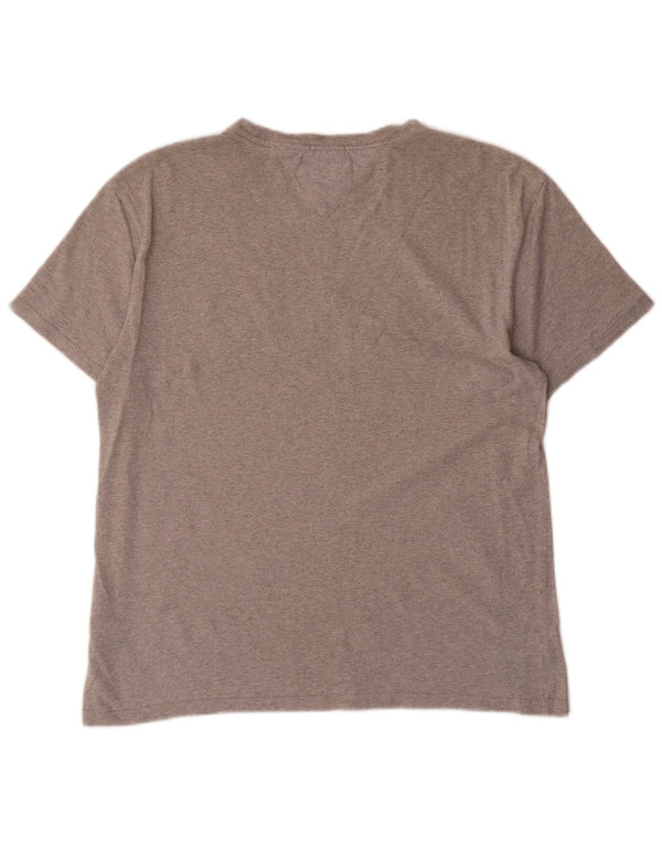 TOMMY HILFIGER Γυναικείο γραφικό μπλουζάκι με κανονική εφαρμογή Top UK 14 Medium Grey