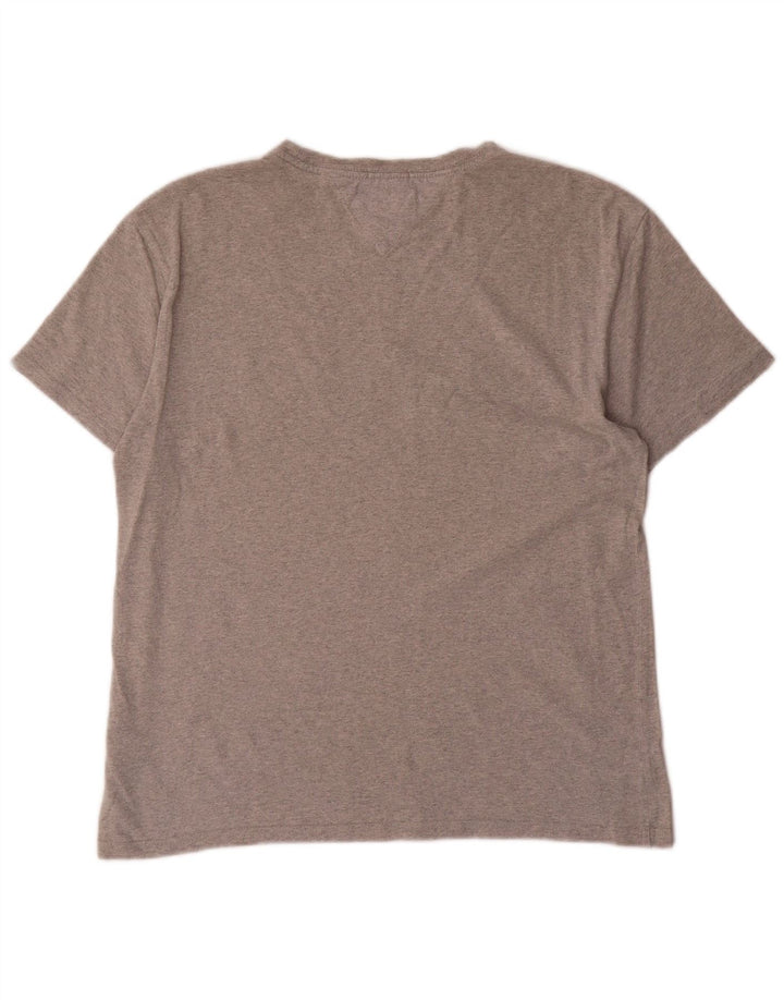 TOMMY HILFIGER Γυναικείο γραφικό μπλουζάκι με κανονική εφαρμογή Top UK 14 Medium Grey