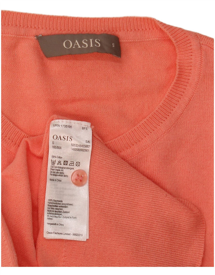 Γυναικεία ζακέτα Oasis UK 10 Small πορτοκαλί βαμβακερό