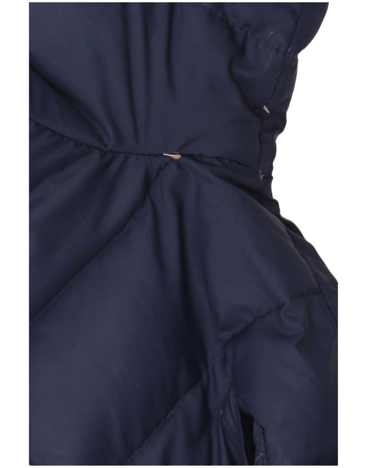 Μπουφάν Benetton Boys Graphic Hooded Geded Jacket 5-6 Years Navy Blue