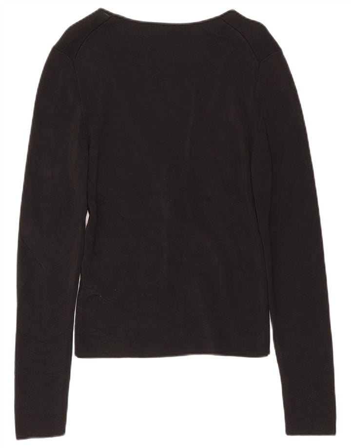 Guess Γυναικείο τοπ μακρυμάνικο UK 12 Medium Black Rayon