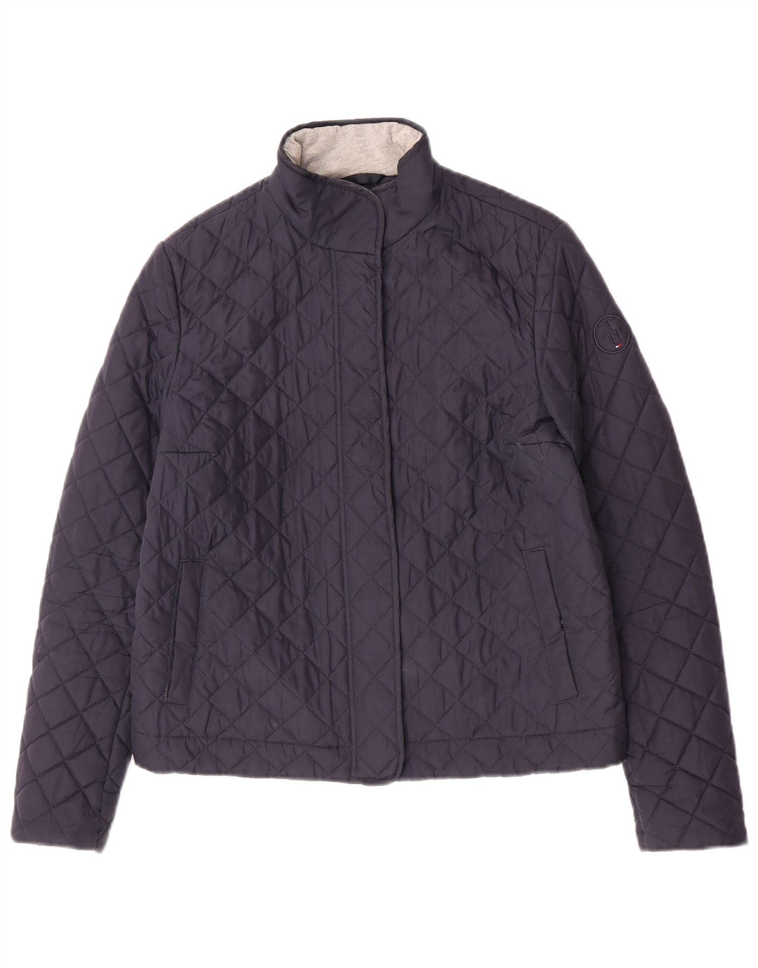 Tommy Hilfiger γυναικείο καπιτονέ μπουφάν UK 10 Small Navy Blue Polyester