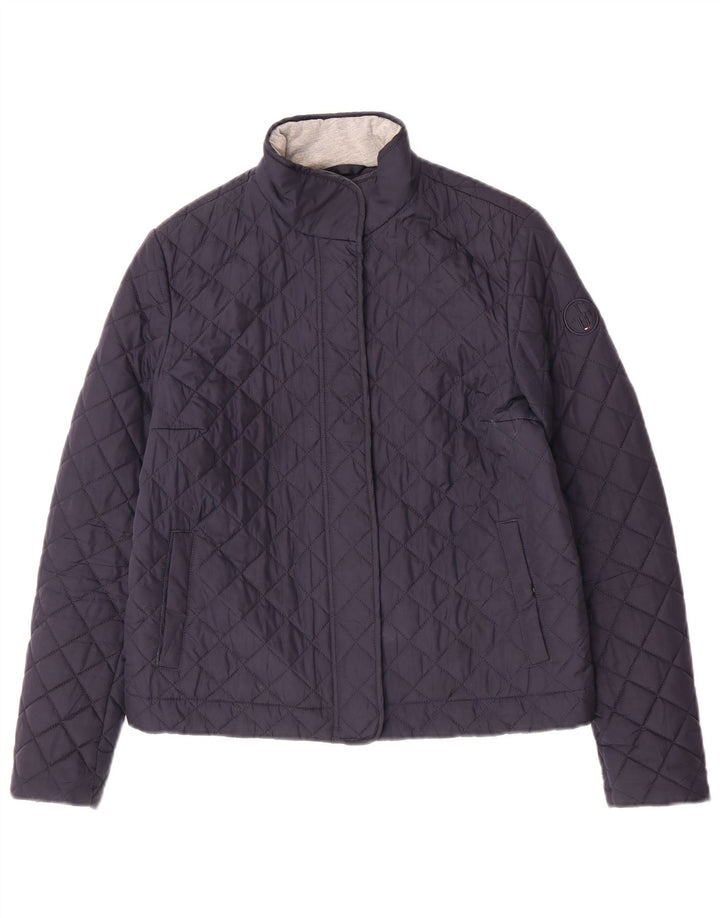 Tommy Hilfiger γυναικείο καπιτονέ μπουφάν UK 10 Small Navy Blue Polyester