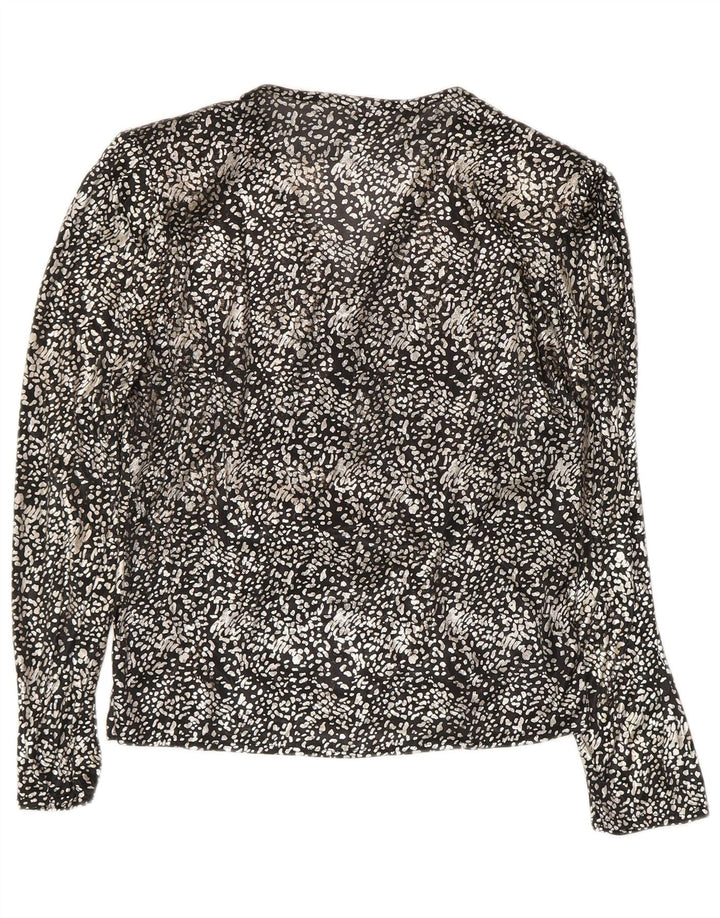 Γυναικεία μακρυμάνικη μπλούζα C & A Top EU 40 Medium Black Animal print