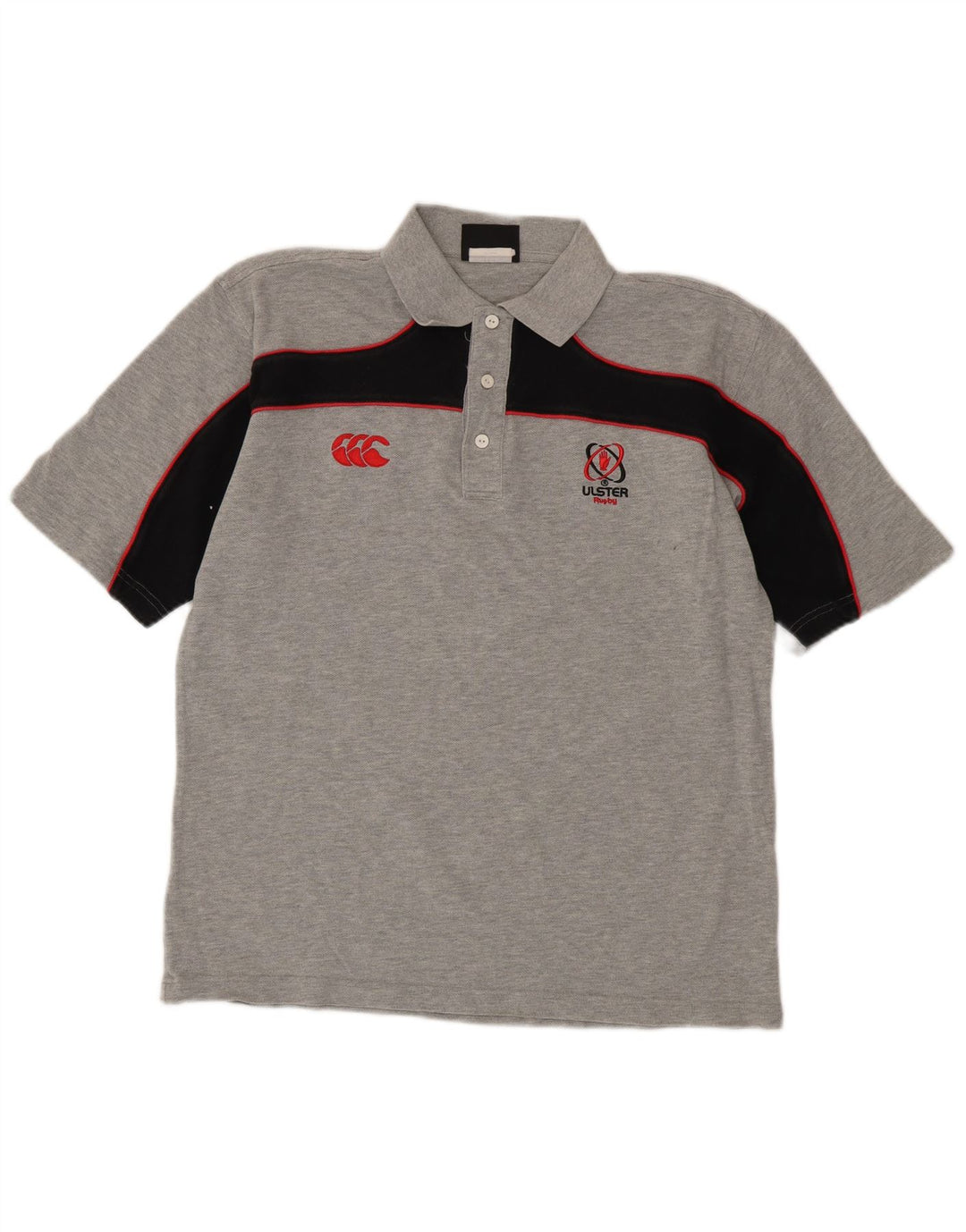 Canterbury Ανδρικό πουκάμισο Polo Μικρό γκρι βαμβακερό χρώμα