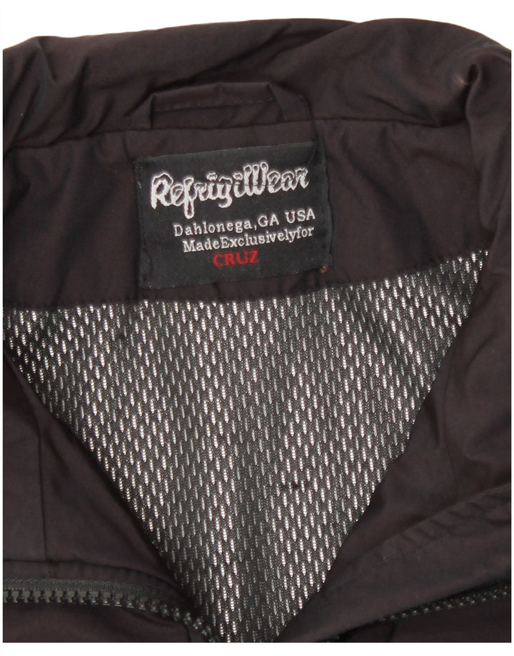 Refrigiwear Γυναικείο Bomber Jacket UK 14 Medium Burgundy Nylon