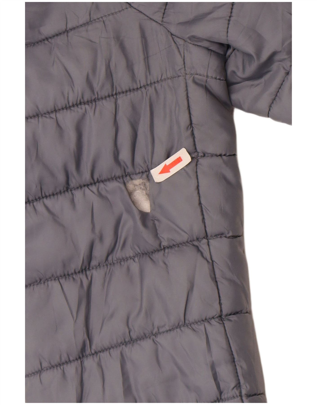 Zara Γυναικείο μπουφάν με κουκούλα UK 14 Large Grey Polyester