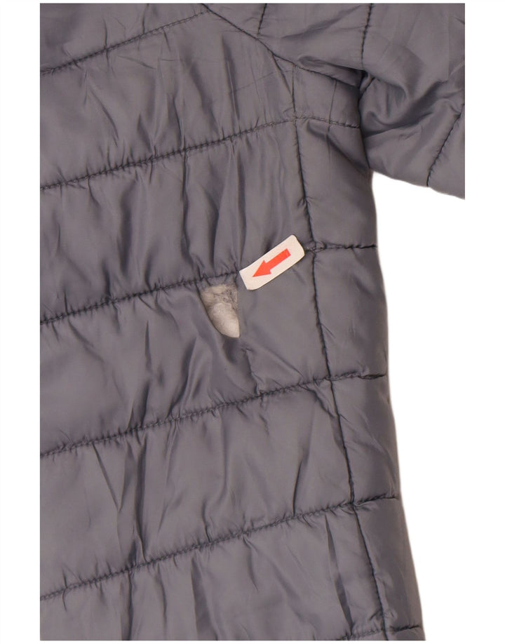 Zara Γυναικείο μπουφάν με κουκούλα UK 14 Large Grey Polyester