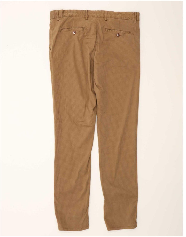 Massimo Dutti Ανδρικό παντελόνι Chino Cargo EU 44 Large W34 L33 Brown Check
