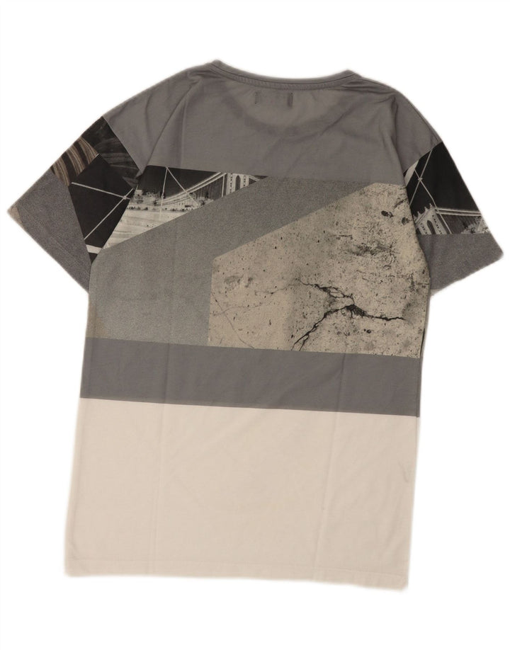 Ανδρικό γραφικό T-Shirt Zara Top Small Grey Colourblock