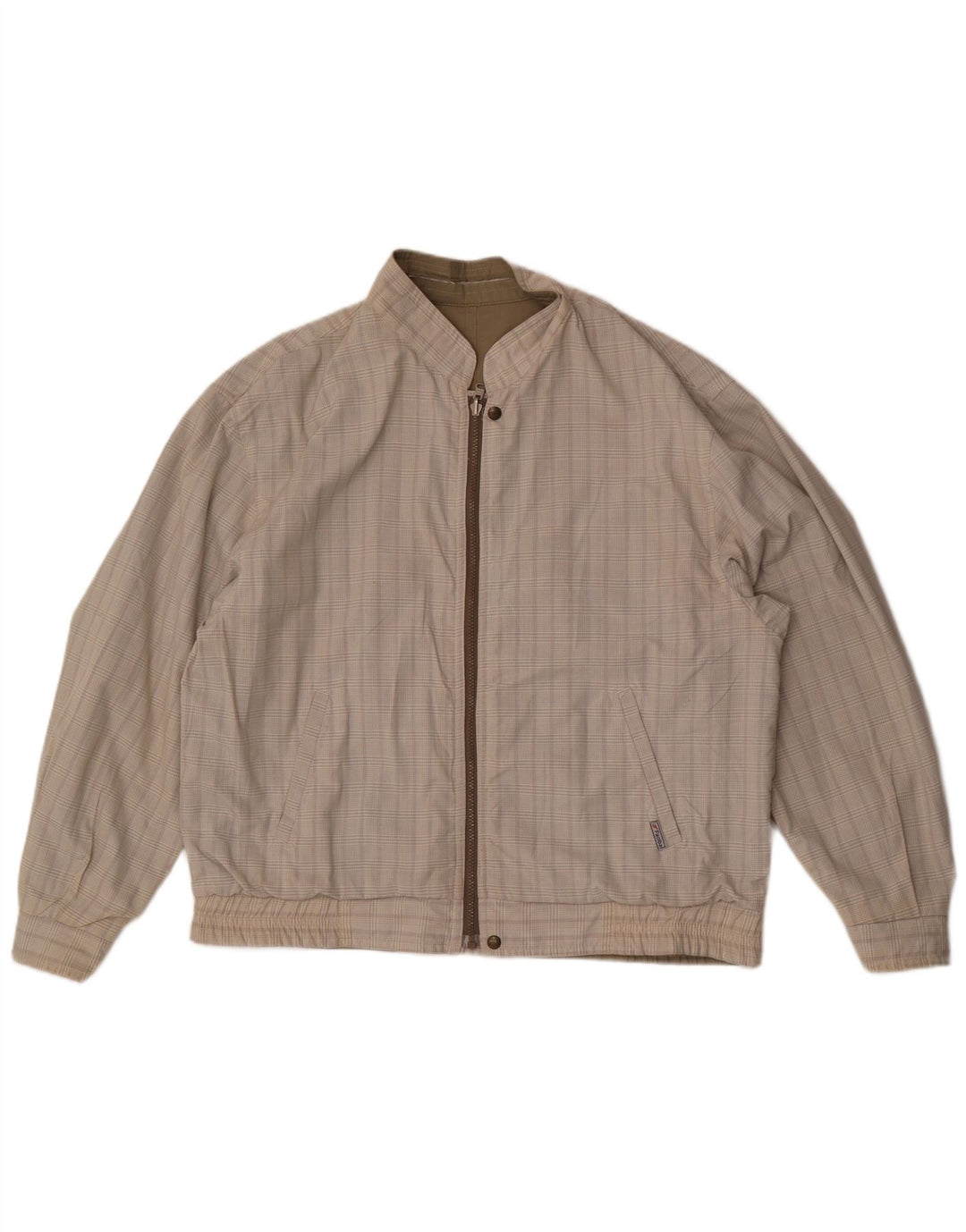 Faciba Ανδρικό Reversible Bomber Jacket IT 54 2X Khaki Polyester