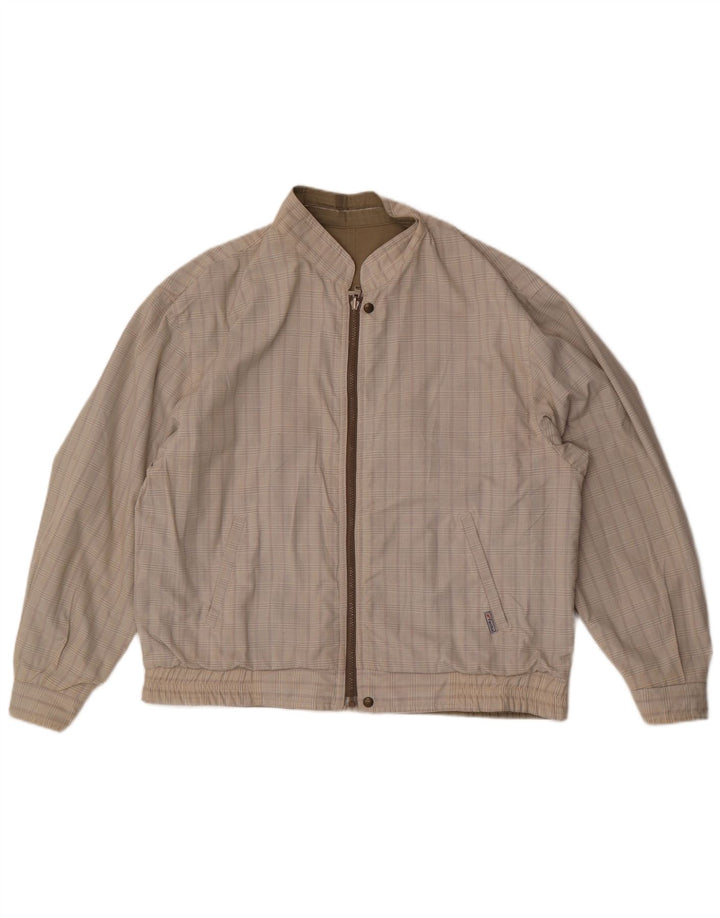 Faciba Ανδρικό Reversible Bomber Jacket IT 54 2X Khaki Polyester