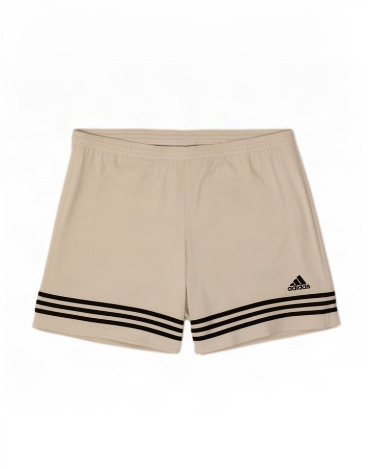 Ανδρικό αθλητικό σορτς Adidas Climalite XL από λευκό πολυεστέρα