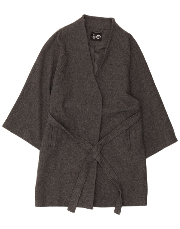 CHEAP MONDAY Womens Overcoat UK 10 Small Grey Acrylic