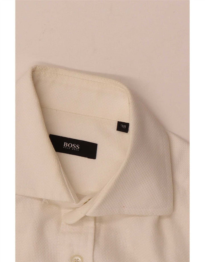 Ανδρικό πουκάμισο Hugo Boss, μέγεθος 38, μεσαίο λευκό