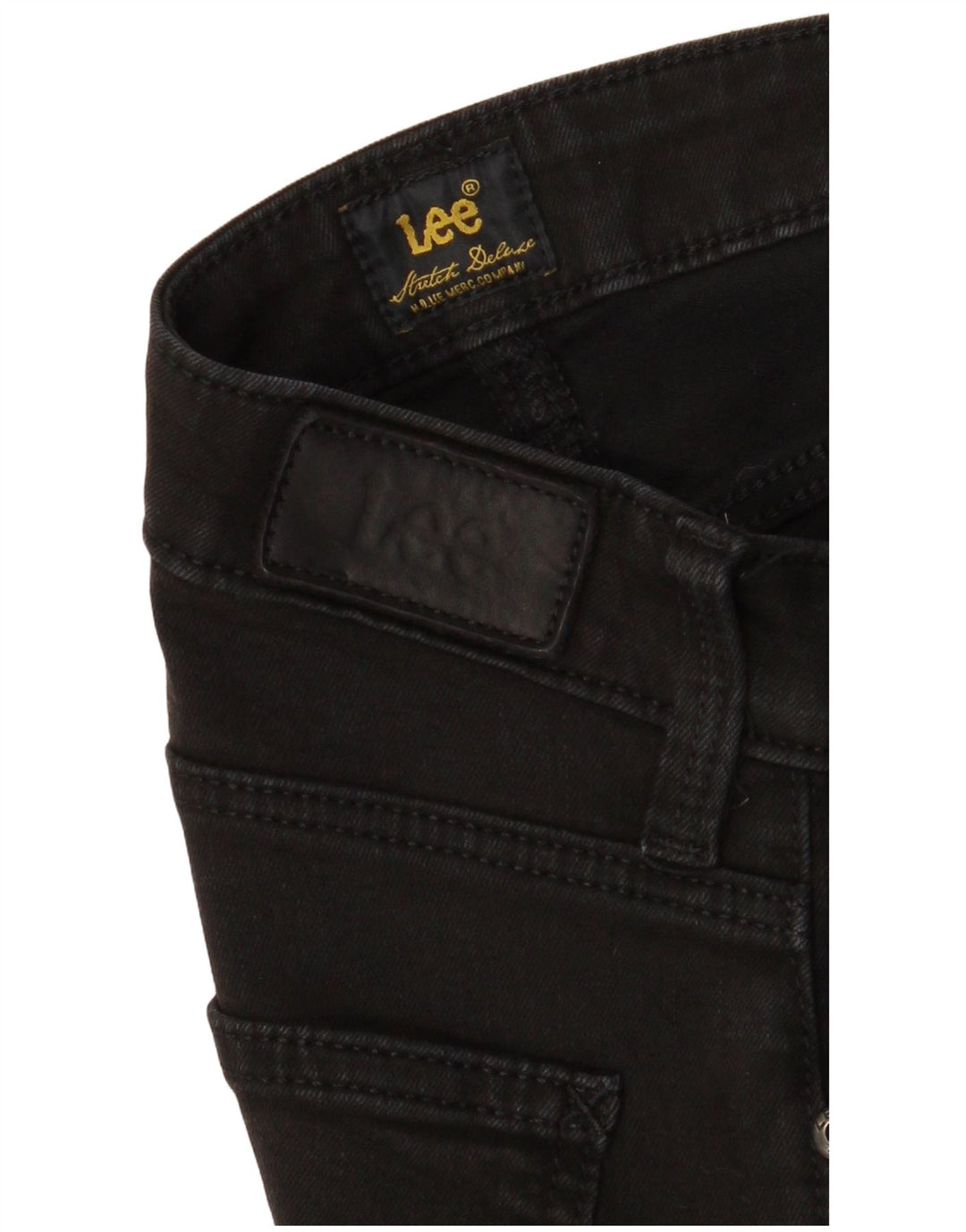 Lee Γυναικείο Straight Jeans W26 L28 Μαύρο