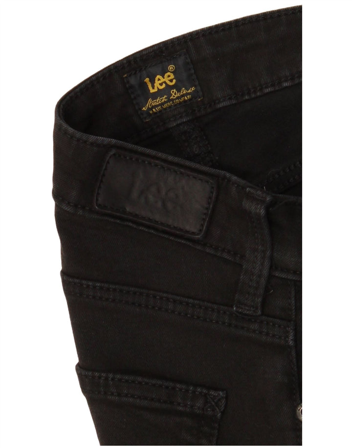 Lee Γυναικείο Straight Jeans W26 L28 Μαύρο