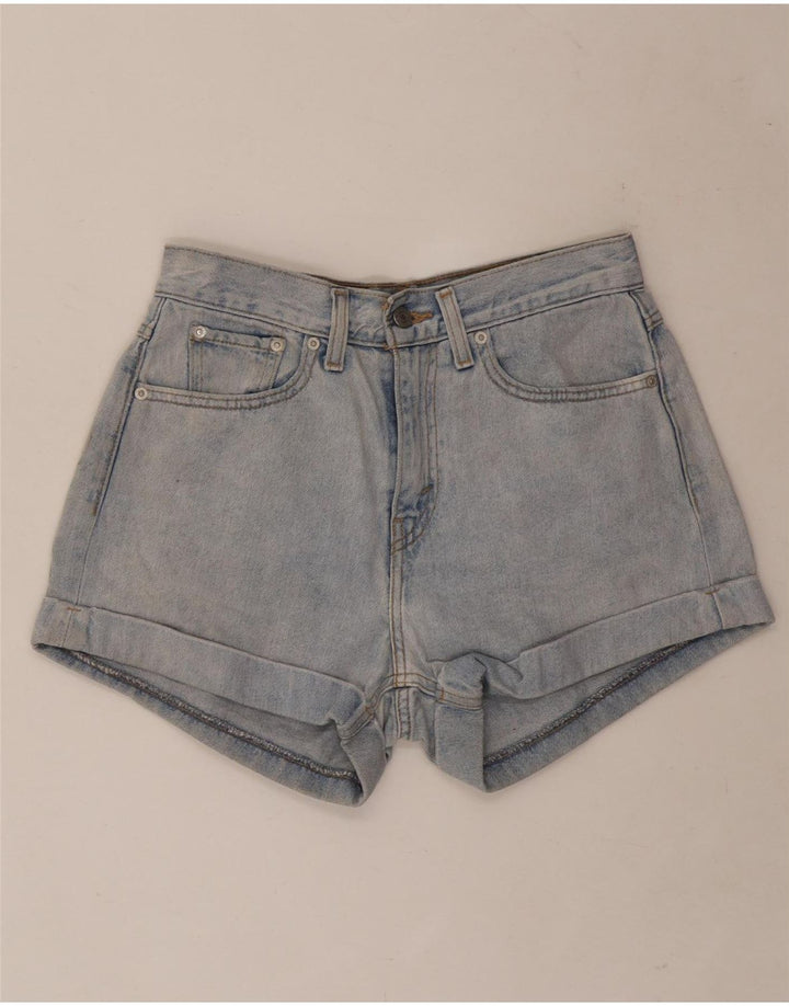 Γυναικείο τζιν σορτς Levi's W27 μικρό μπλε βαμβακερό