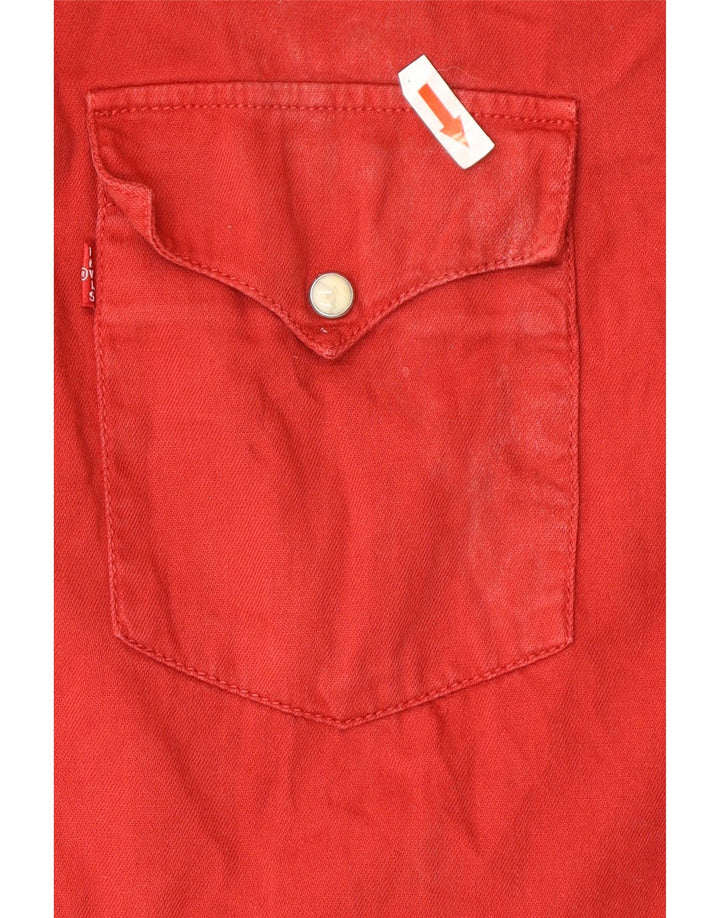 Ανδρικό πουκάμισο Levi's 2XL κόκκινο βαμβακερό