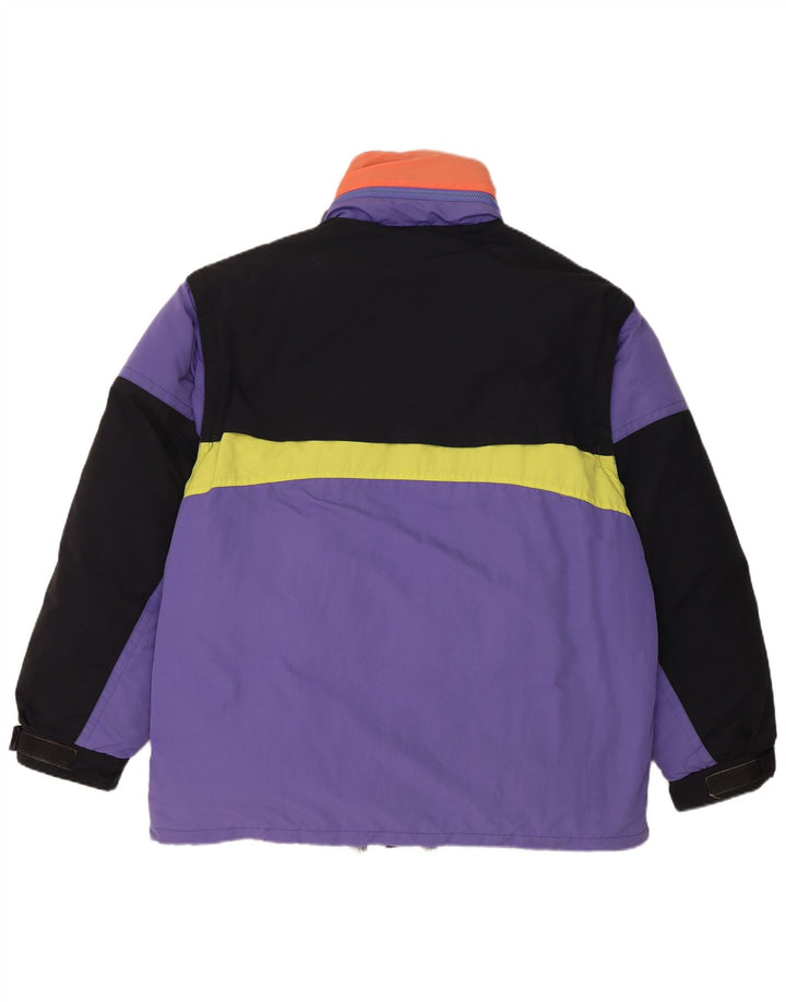 Vintage ανδρικό μπουφάν με επένδυση UK 40 Large Purple Colorblock Polyamide