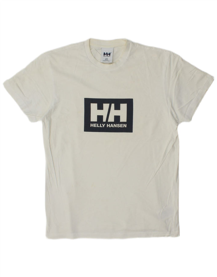 Ανδρικό γραφικό μπλουζάκι Helly Hansen Μπλουζάκι, μικρό λευκό βαμβακερό