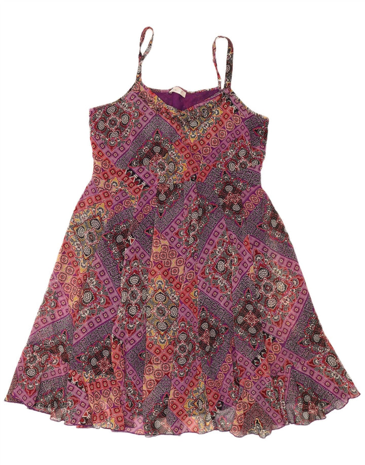 Marks & Spencer Γυναικείο Sundress UK 16 Μεγάλος πολύχρωμος φλοράλ πολυεστέρας