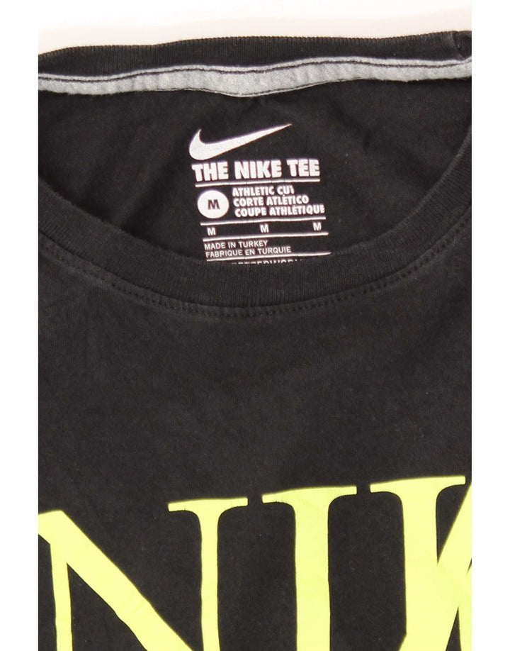 Γυναικείο μπλουζάκι Nike με γραφικό αθλητικό κόψιμο τοπ UK 14, μεσαίο μαύρο