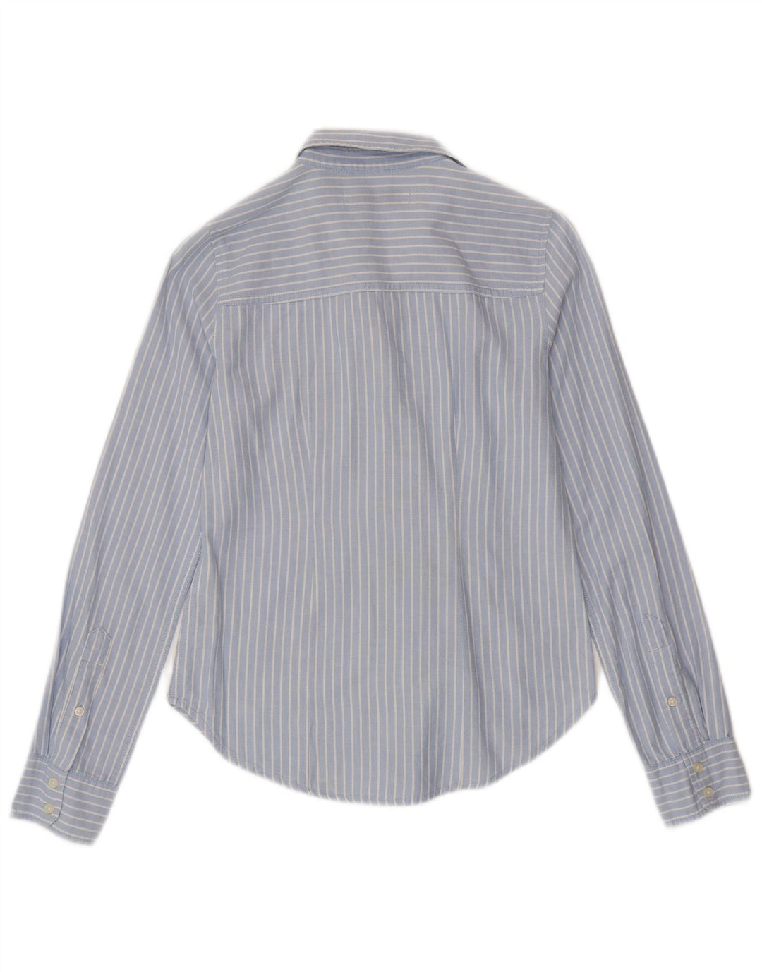ABERCROMBIE & FITCH Γυναικείο πουκάμισο UK 6 XS Μπλε ριγέ βαμβακερό