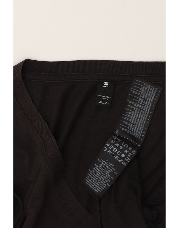 G-STAR Ανδρικό T-Shirt Top μεγάλο μαύρο βαμβακερό