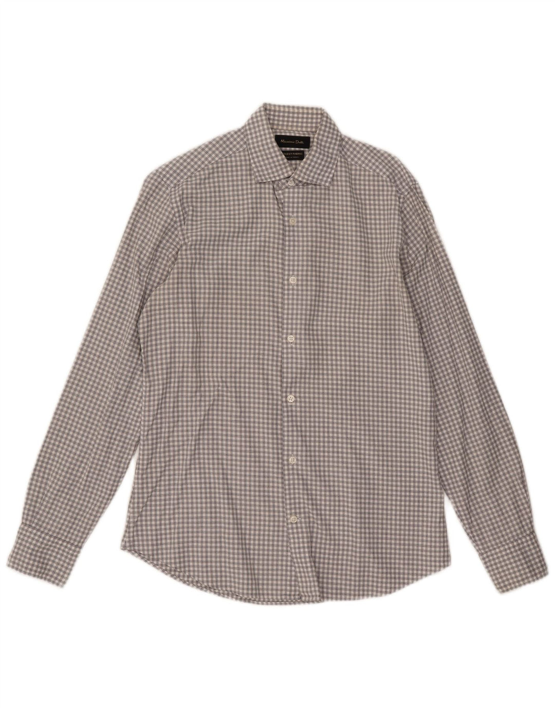 Ανδρικό πουκάμισο Massimo Dutti Μικρό Γκρι Gingham