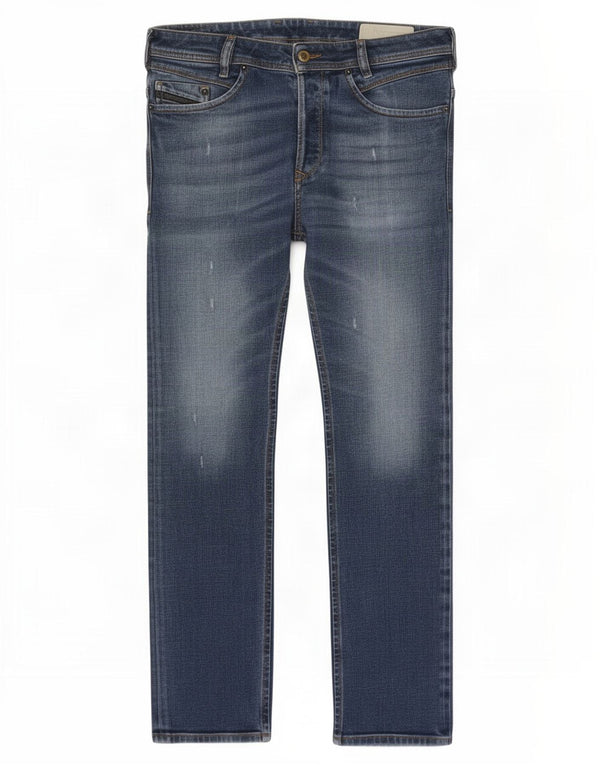Diesel Mens Distressed Slim Jeans W31 L32 Blue Cotton
