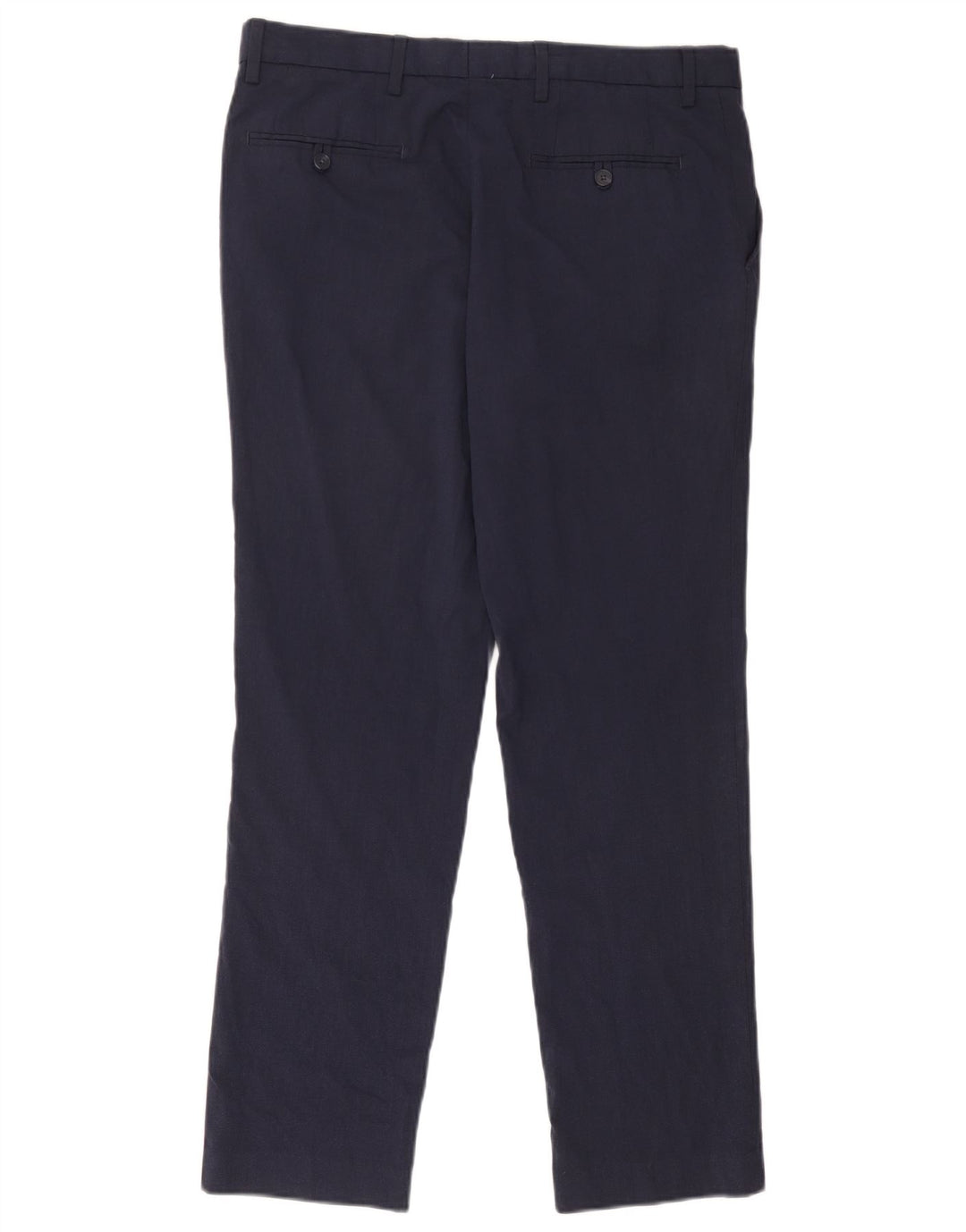 Marks & Spencer Ανδρικό παντελόνι Chino Slim Fit W34 L31 Navy Blue Polyester