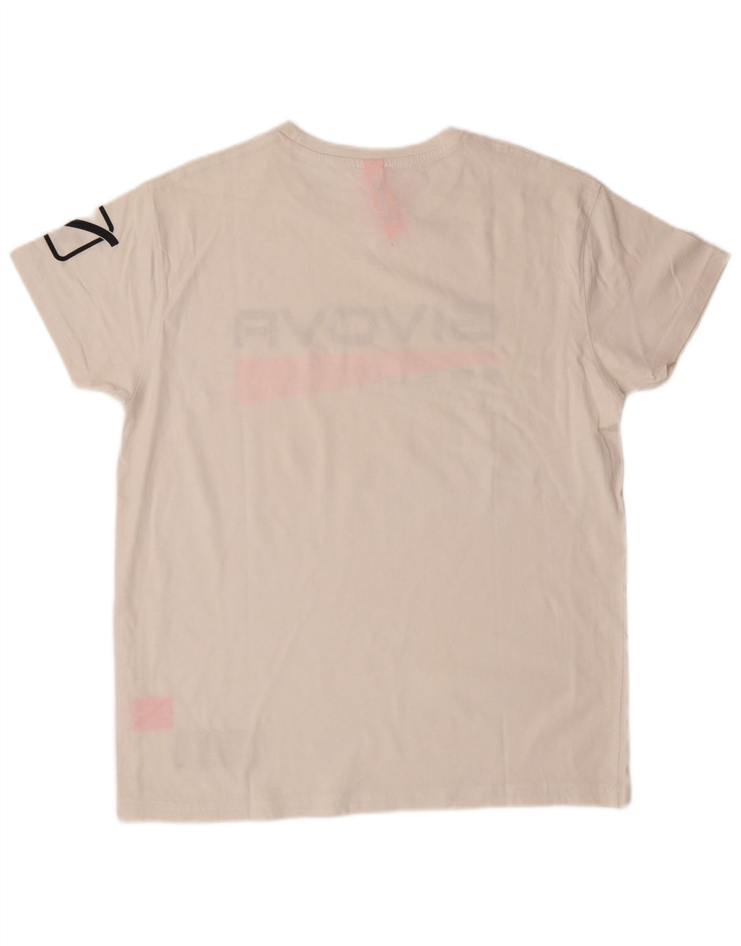 GIVOVA Mens Graphic T-Shirt Top Medium White Cotton