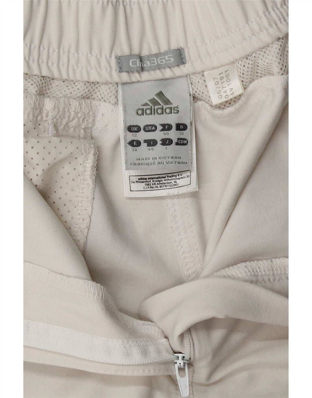 ADIDAS Γυναικεία Clima 365 αθλητικά παντελόνια UK 12 Medium White Nylon