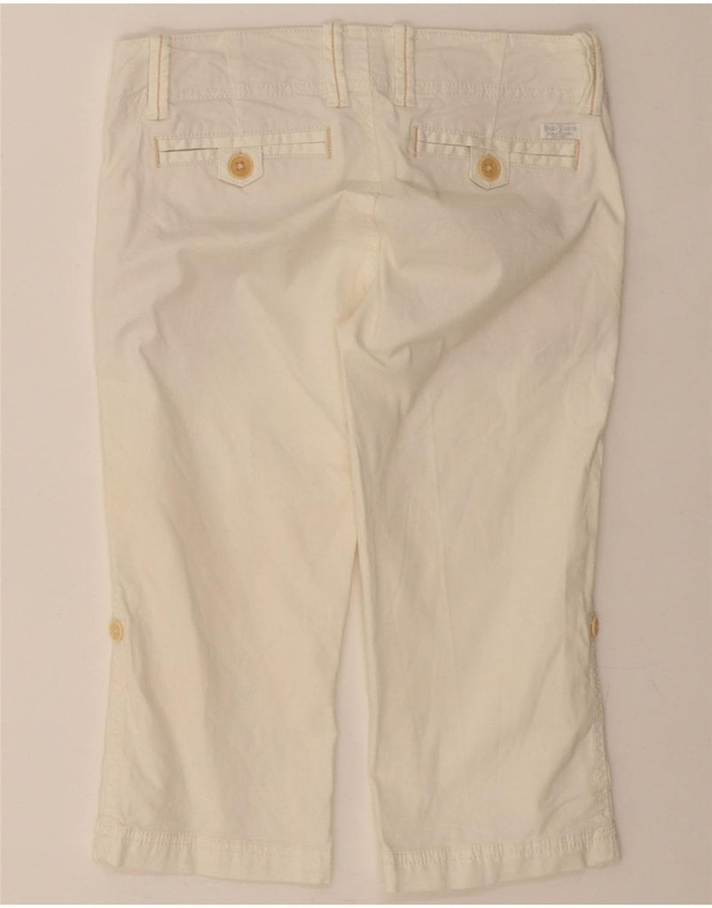 POLO RALPH LAUREN Womens Straight Capri Trousers W26 L16 White Cotton Vintage Polo Ralph Lauren and Second-Hand Polo Ralph Lauren from Messina Hembry 