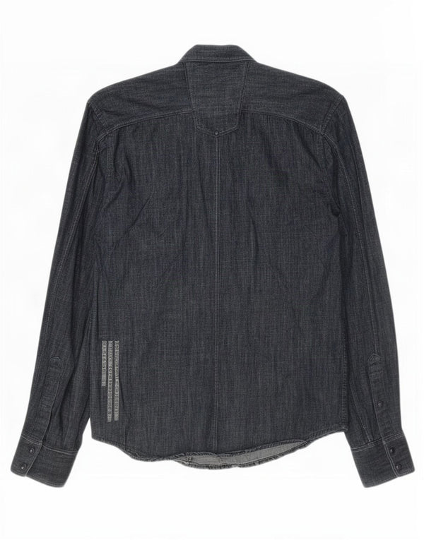 Jack & Jones Ανδρικό Τζιν Πουκάμισο Μικρό Μπλε Βαμβακερό