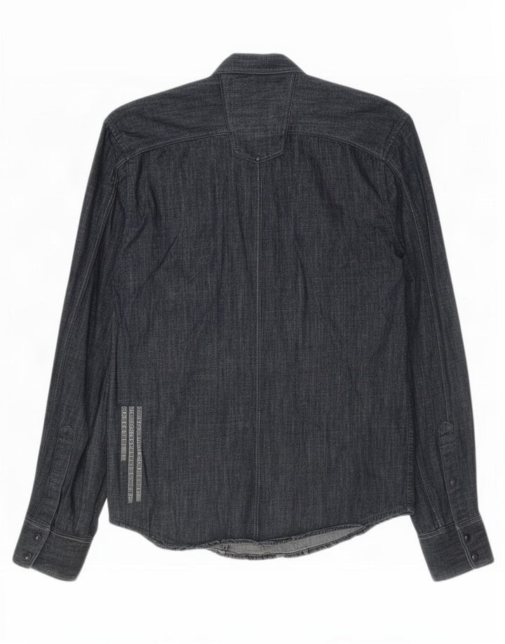 Jack & Jones Ανδρικό Τζιν Πουκάμισο Μικρό Μπλε Βαμβακερό