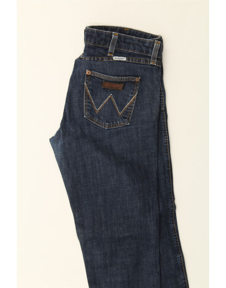 WRANGLER Womens Iris Slim Jeans W29 L29 Navy Blue Cotton Vintage Wrangler and Second-Hand Wrangler from Messina Hembry 