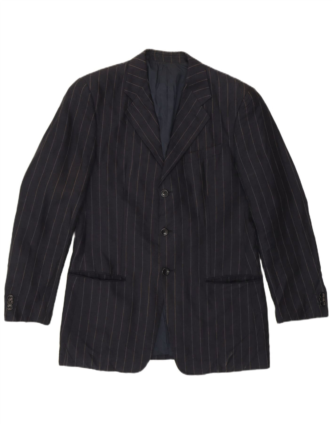 Armani Collezioni Ανδρικό σακάκι μπλέιζερ IT 48 Small Navy Blue Pinstripe
