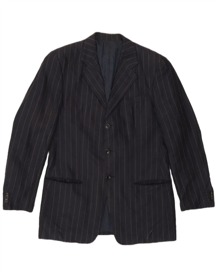 Armani Collezioni Ανδρικό σακάκι μπλέιζερ IT 48 Small Navy Blue Pinstripe