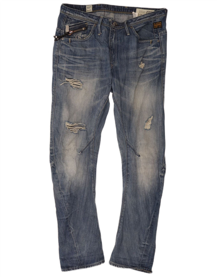 Ανδρικό G-Star Distressed Slim Jeans W29 L32 Μπλε βαμβακερό