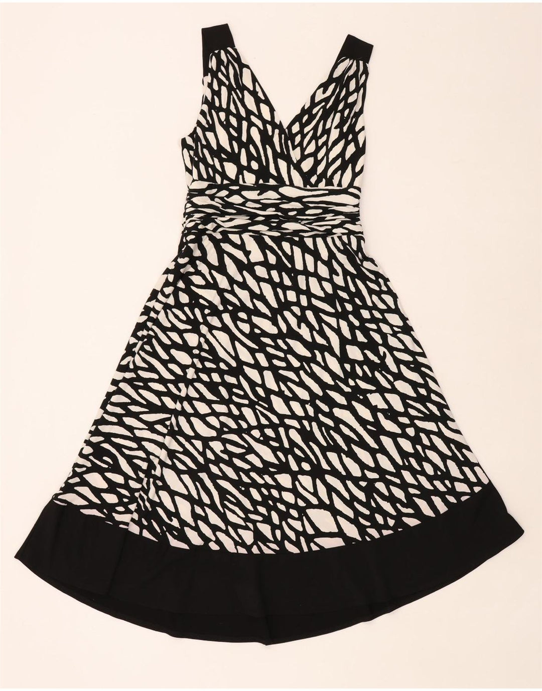 Principles Γυναικείο φόρεμα A-Line Abstract Pattern UK 12 Medium Black