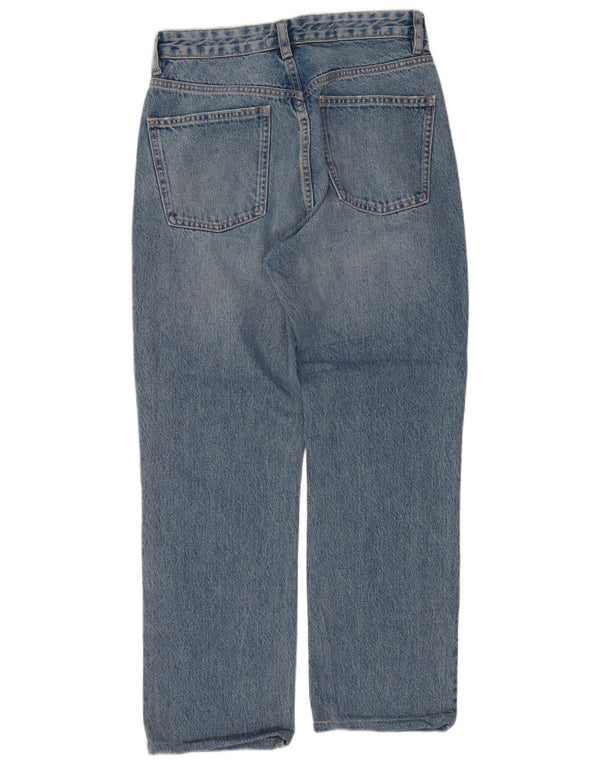 Zara Γυναικείο Crop Straight Jeans EU 38 Small W28 L25 Blue