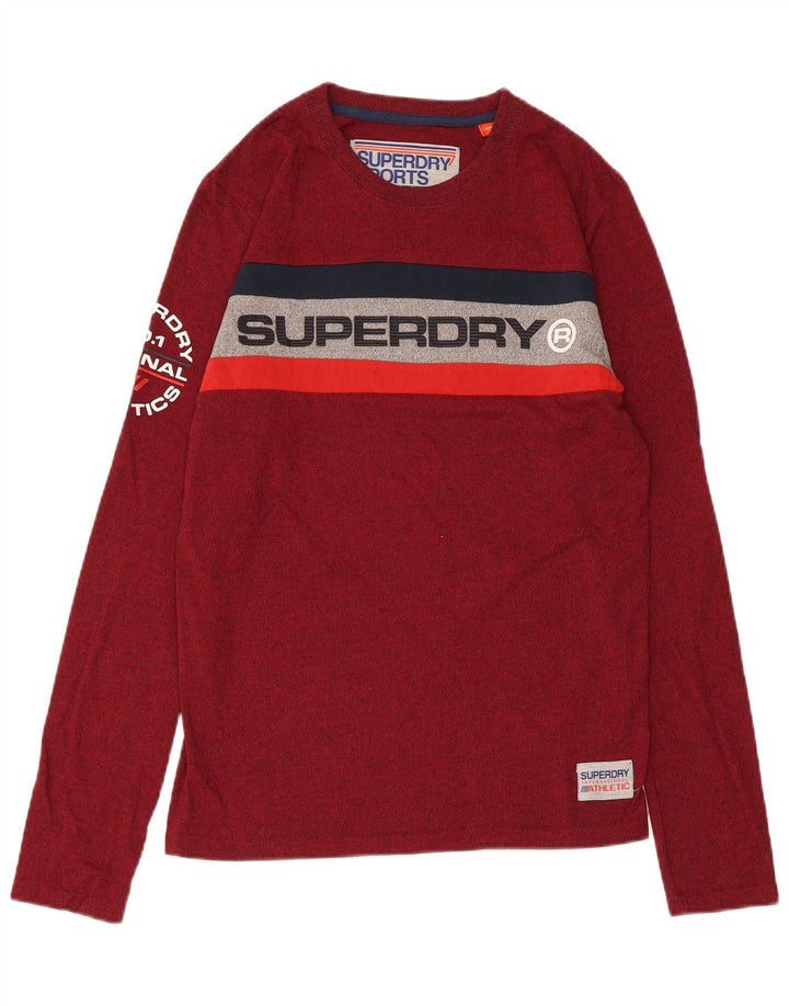 SUPERDRY Ανδρικό γραφικό μπλουζάκι μακρυμάνικο μικρό βαμβακερό βαμβάκι