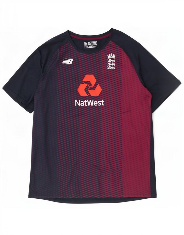 Ανδρικό γραφικό T-Shirt New Balance Top XL Navy Blue Polyester