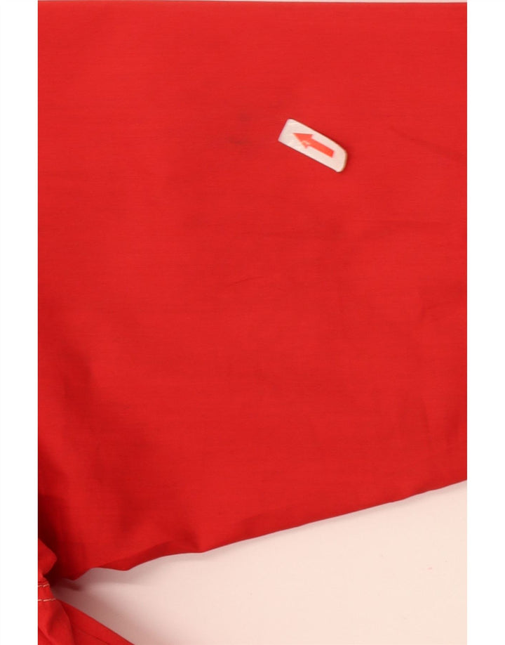 Vintage Γυναικείο Utility Jacket UK 16 Large Red Colourblock Πολυεστέρας